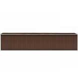 VidaXL Tuinschuur 257x990x181 cm gegalvaniseerd staal bruin