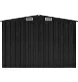 VidaXL Tuinschuur 257x990x181 cm gegalvaniseerd staal antraciet