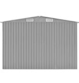 VidaXL Tuinschuur 257x990x181 cm gegalvaniseerd staal grijs