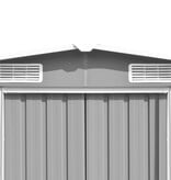 VidaXL Tuinschuur 257x990x181 cm gegalvaniseerd staal grijs