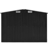 VidaXL Tuinschuur 257x779x181 cm gegalvaniseerd staal antracietkleurig