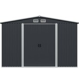 VidaXL Tuinberging 257x205x178 cm staal antraciet