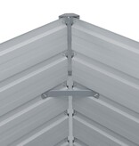VidaXL Plantenbak verhoogd 100x100x45 cm gegalvaniseerd staal groen