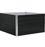 VidaXL Plantenbak verhoogd 100x100x45cm gegalvaniseerd staal antraciet