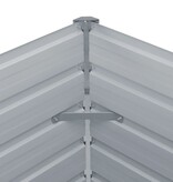 VidaXL Plantenbak verhoogd 100x100x45 cm gegalvaniseerd staal bruin