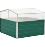 VidaXL Tuinkas 100x100x77 cm gegalvaniseerd staal groen