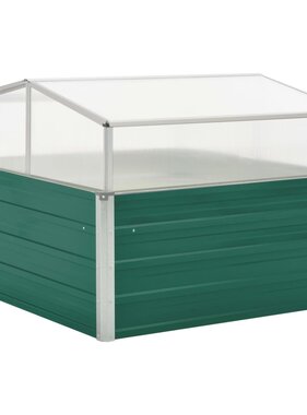 VidaXL Tuinkas 100x100x77 cm gegalvaniseerd staal groen