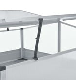 VidaXL Tuinkas 100x100x77 cm gegalvaniseerd staal groen