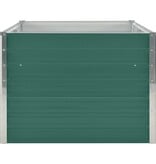 VidaXL Plantenbak verhoogd 160x80x45 cm gegalvaniseerd staal groen