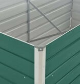 VidaXL Plantenbak verhoogd 160x80x45 cm gegalvaniseerd staal groen