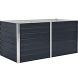 VidaXL Plantenbak verhoogd 160x80x45 cm gegalvaniseerd staal antraciet