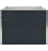 VidaXL Plantenbak verhoogd 160x80x45 cm gegalvaniseerd staal antraciet