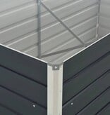 VidaXL Plantenbak verhoogd 160x80x45 cm gegalvaniseerd staal antraciet