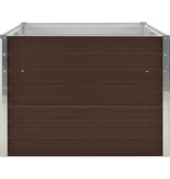 VidaXL Plantenbak verhoogd 160x80x45 cm gegalvaniseerd staal bruin