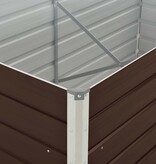 VidaXL Plantenbak verhoogd 160x80x45 cm gegalvaniseerd staal bruin