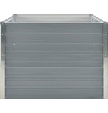 VidaXL Plantenbak verhoogd 160x80x45 cm gegalvaniseerd staal grijs