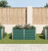 VidaXL Plantenbak verhoogd 160x80x77 cm gegalvaniseerd staal groen