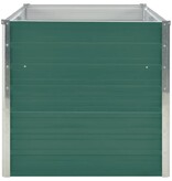 VidaXL Plantenbak verhoogd 160x80x77 cm gegalvaniseerd staal groen