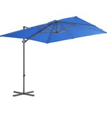 VidaXL Zweefparasol met stalen paal 250x250 cm azuurblauw