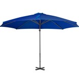 VidaXL Zweefparasol met aluminium paal 300 cm azuurblauw
