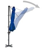 VidaXL Zweefparasol met aluminium paal 300 cm azuurblauw