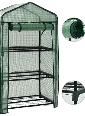 VidaXL Minikas 3-laags 69x49x125 cm