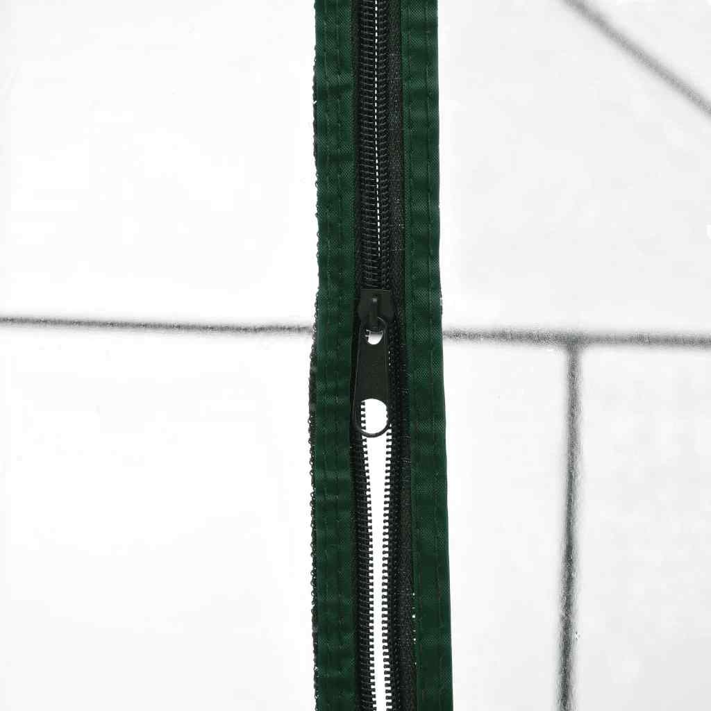 VidaXL Tuinkas met 8 schappen 143x143x195 cm