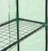 VidaXL Inloopkas met 12 schappen 143x214x196 cm staal