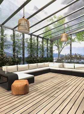 VidaXL 11-delige Loungeset met kussens poly rattan zwart