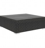 VidaXL 10-delige Loungeset met kussens poly rattan zwart