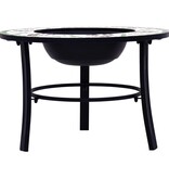 VidaXL Vuurschaal mozaïek 68 cm keramiek groen