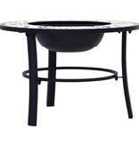 VidaXL Vuurschaal mozaïek 68 cm keramiek groen