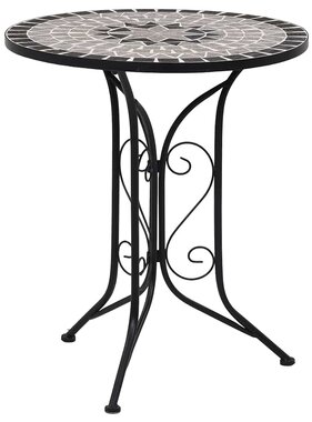 VidaXL Bistrotafel mozaïek 60 cm keramiek grijs