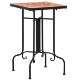 VidaXL Bijzettafel mozaïek keramiek terracottakleurig