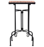 VidaXL Bijzettafel mozaïek keramiek terracottakleurig