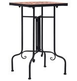 VidaXL Bijzettafel mozaïek keramiek terracottakleurig