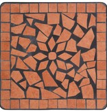VidaXL Bijzettafel mozaïek keramiek terracottakleurig
