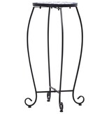 VidaXL Bijzettafels mozaïek 3 st keramiek blauw en wit