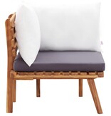 VidaXL 6-delige Loungeset massief acaciahout