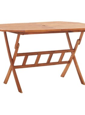VidaXL Tuintafel inklapbaar 135x85x75 cm massief acaciahout