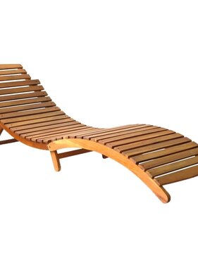 VidaXL Ligbed massief acaciahout bruin