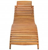 VidaXL Ligbed massief acaciahout bruin