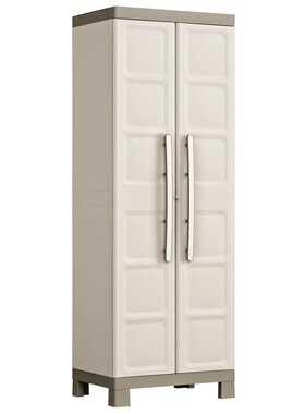 VidaXL Opbergkast met schappen Excellence 182 cm beige en taupe