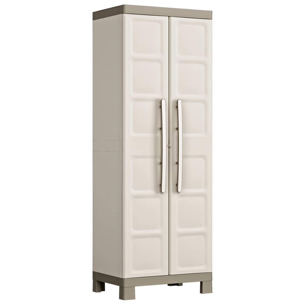 VidaXL Opbergkast met schappen Excellence 182 cm beige en taupe