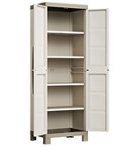 VidaXL Opbergkast met schappen Excellence 182 cm beige en taupe