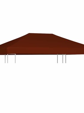 VidaXL Prieeldak 310 g/m² 3x4 m terracota