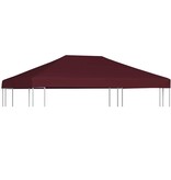VidaXL Prieeldak 310 g/m² 3x4 m bordeaux