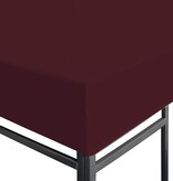 VidaXL Prieeldak 310 g/m² 3x4 m bordeaux