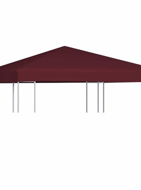 VidaXL Prieeldak 310 g/m² 3x3 m bordeaux