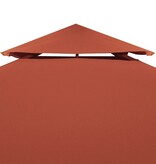 VidaXL Prieeldak 2-laags 310 g/m² 3x3 m terracottakleurig